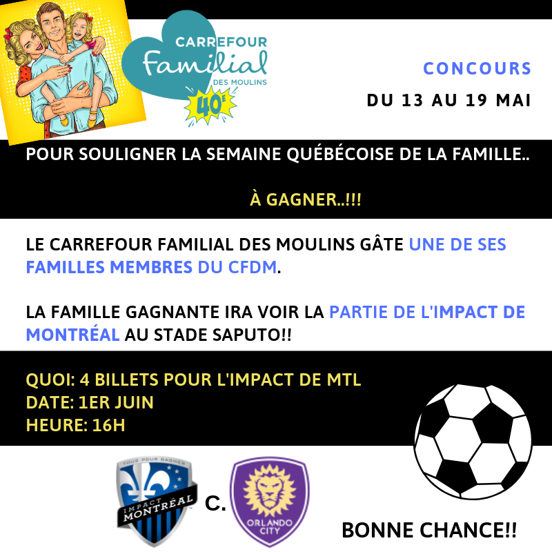 CONCOURS- IMPACT DE MONTRÉAL CONCOURS- IMPACT DE MONTRÉAL