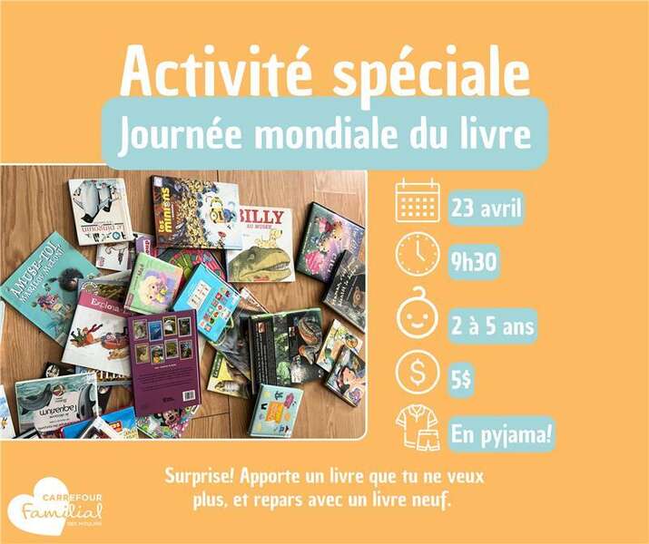 Activité spéciale - 2 à 5 ans Activité spéciale - 2 à 5 ans